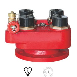 4-Ways-breeching-inlet