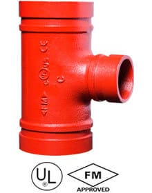Grooved-reducing-tee